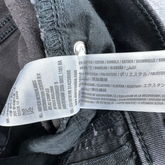 Hollister Super Skinny Jeans Womens Size W29X32L Advanced Stretch Mid Rise Black - Picture 6 of 13